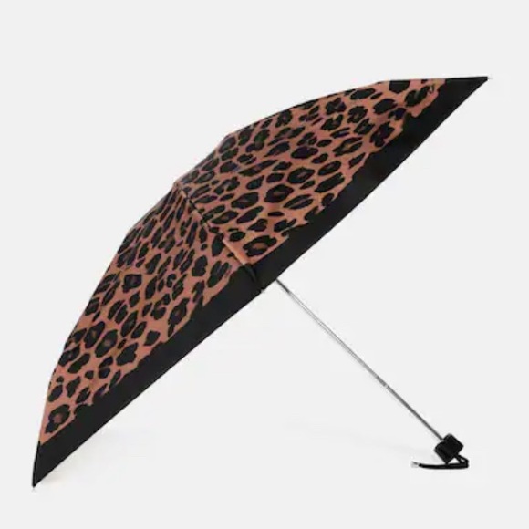 Coach Uv Protection Mini Umbrella In Leopard Print ☂ 🐆 - Picture 2 of 6